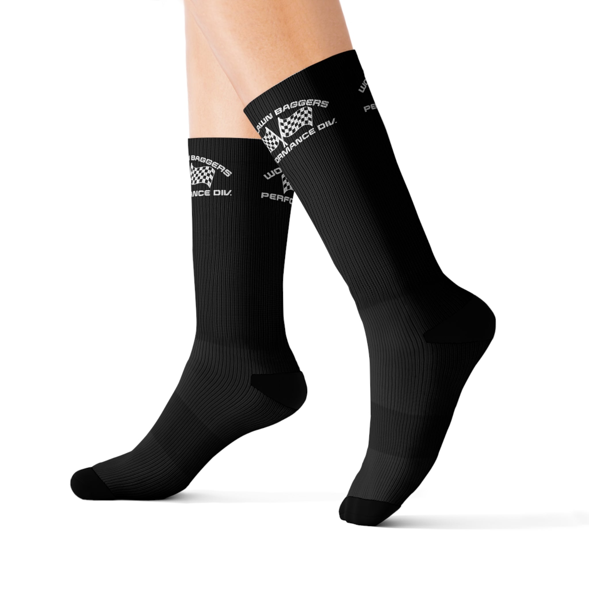 woodlawn logo sock (front and back)