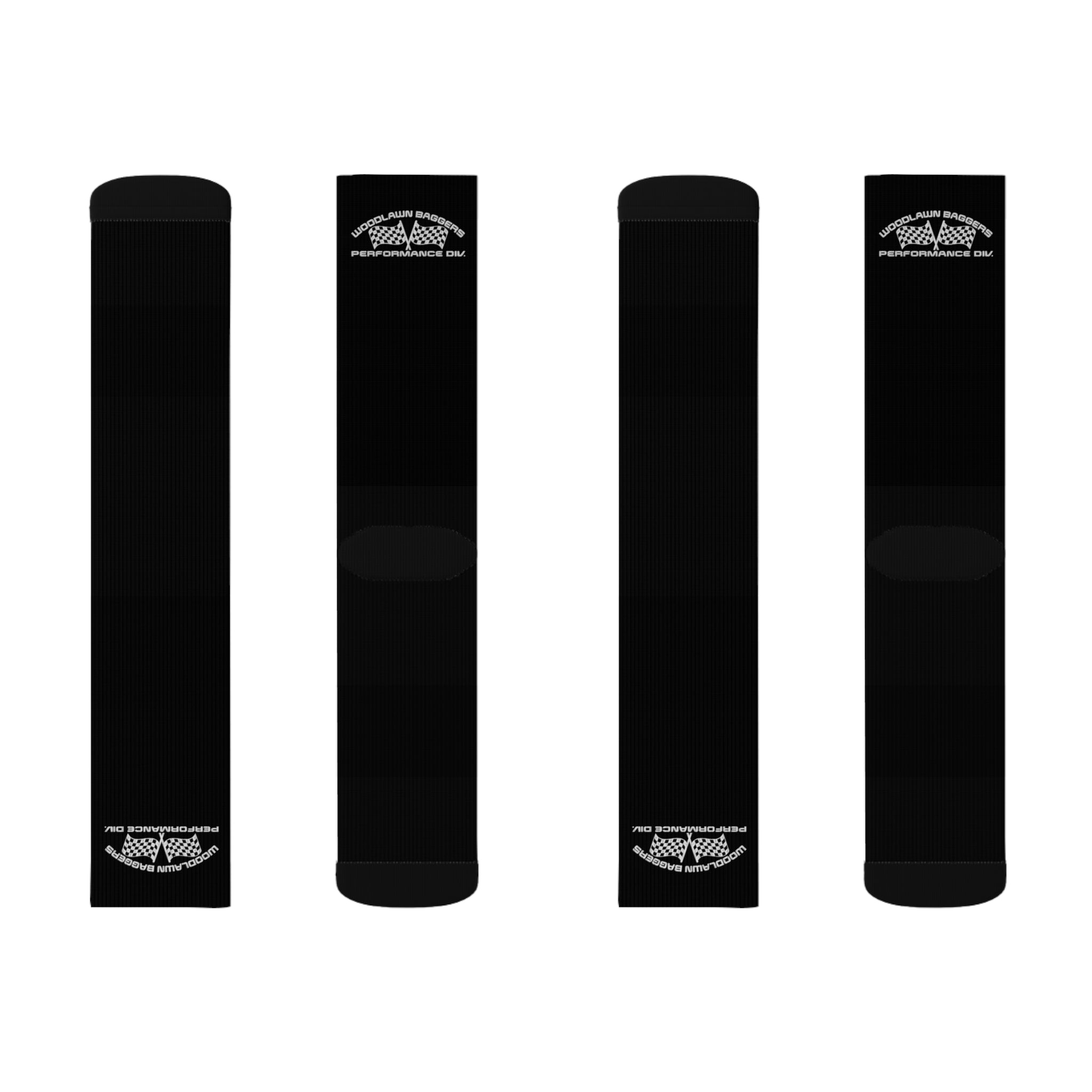 woodlawn logo sock (front and back)