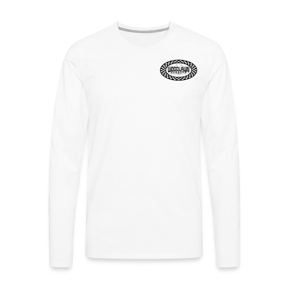 Woodlawn Black Label Oval Long Sleeve T-Shirt - white