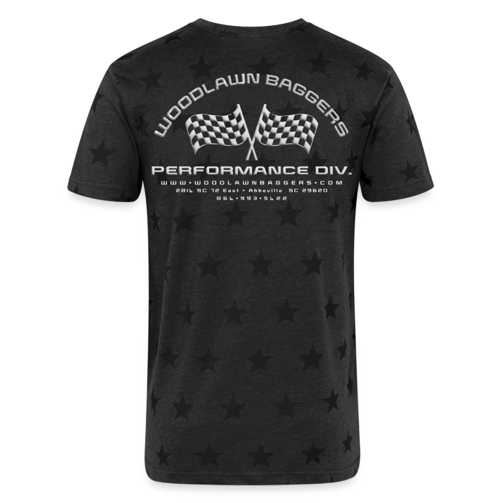 Woodlawn White Label Star T-Shirt - charcoal star