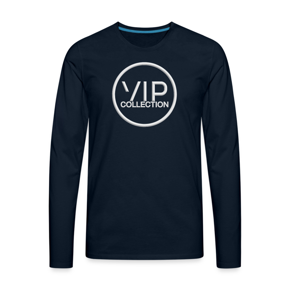 VIP White Label Long Sleeve T-Shirt - deep navy
