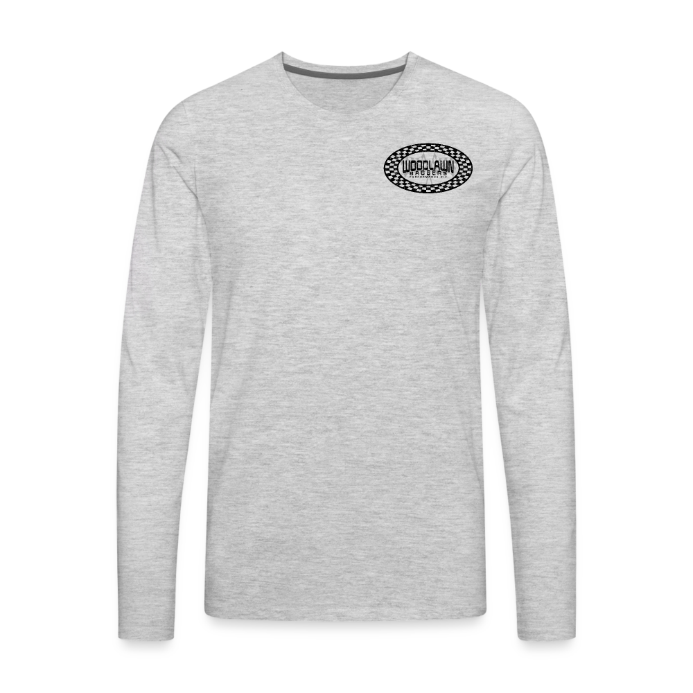 Woodlawn Black Label Oval Long Sleeve T-Shirt - heather gray