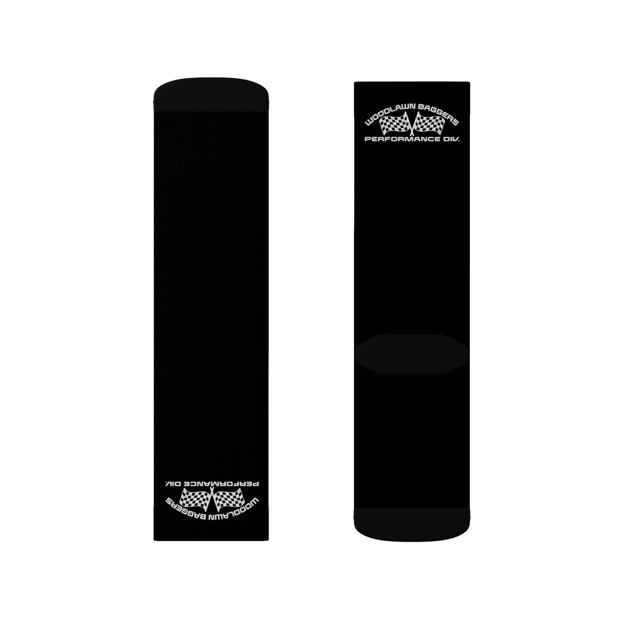 woodlawn logo sock (front and back)