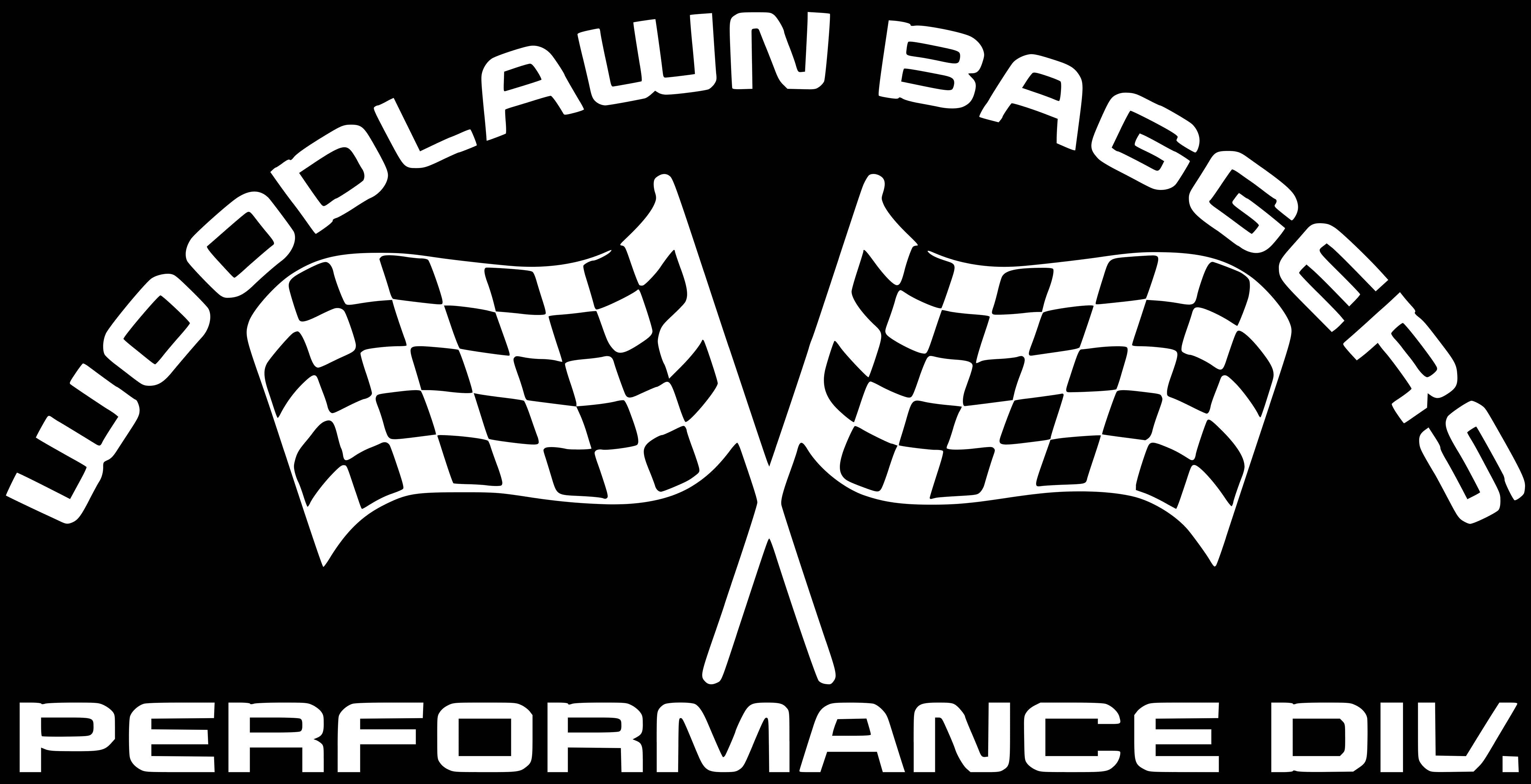 Woodlawn Baggers White Logo