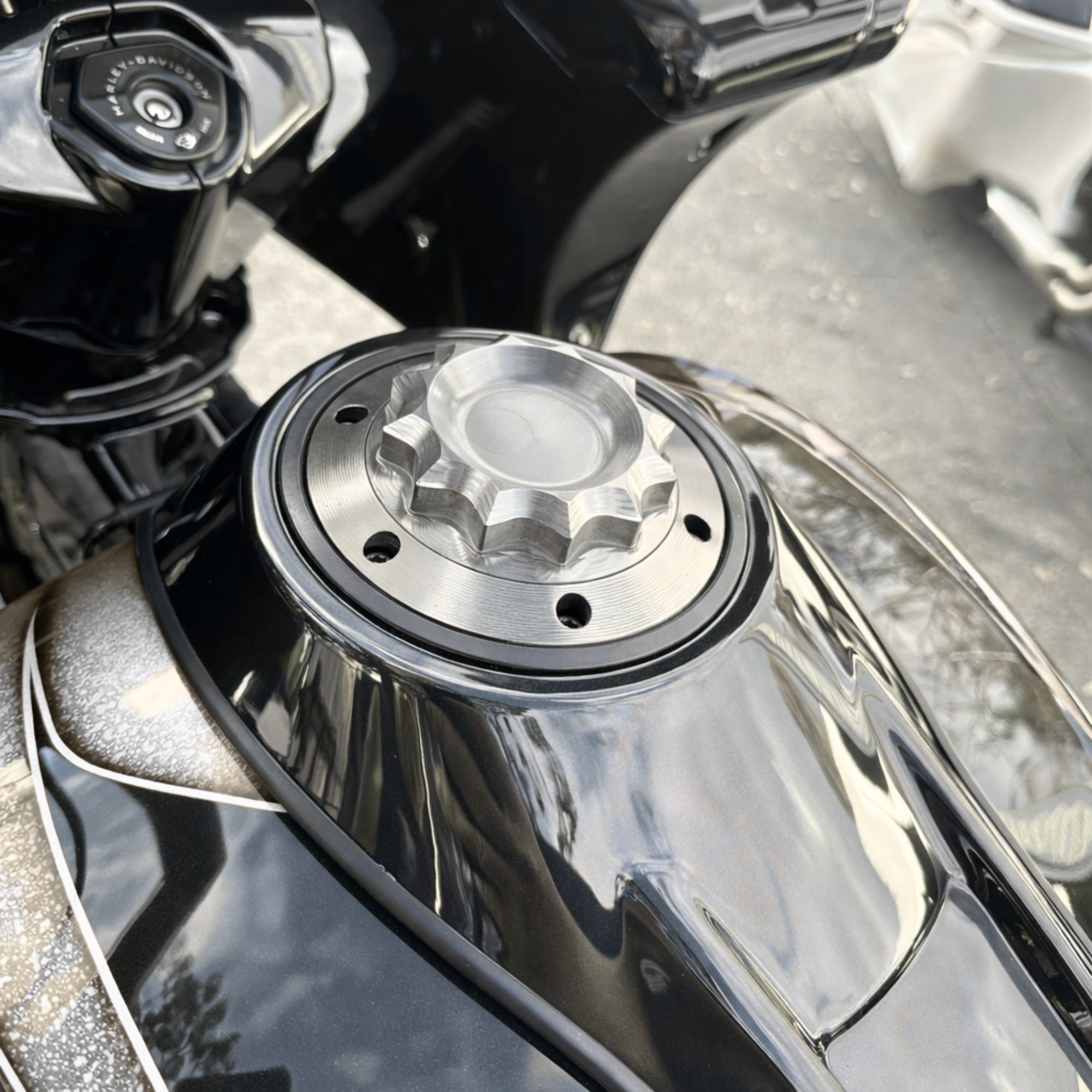 machined harley-davidson gas cap