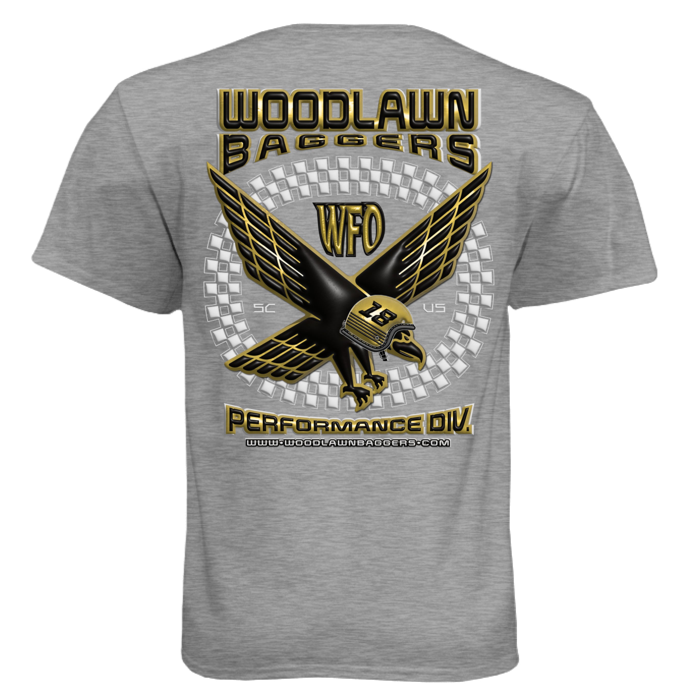 Dark Heather Grey (60/40) - BACK