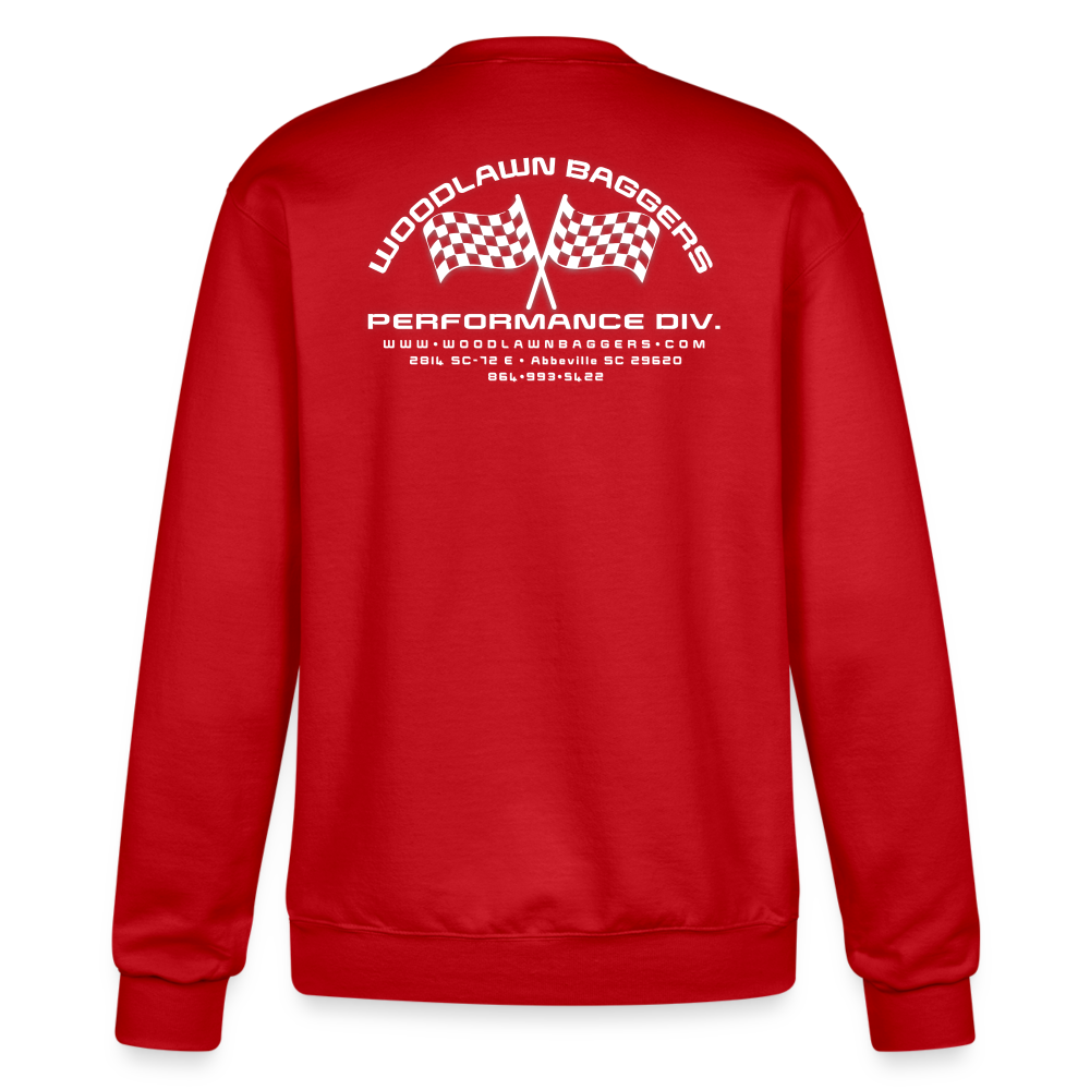 Branded & Checkered Crew - Scarlet