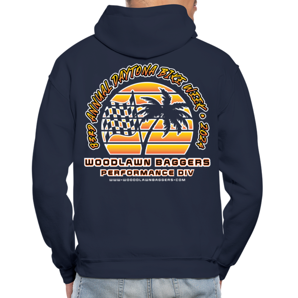 Woodlawn x Daytona Bike Week Hoodie (heavy blend) - navy