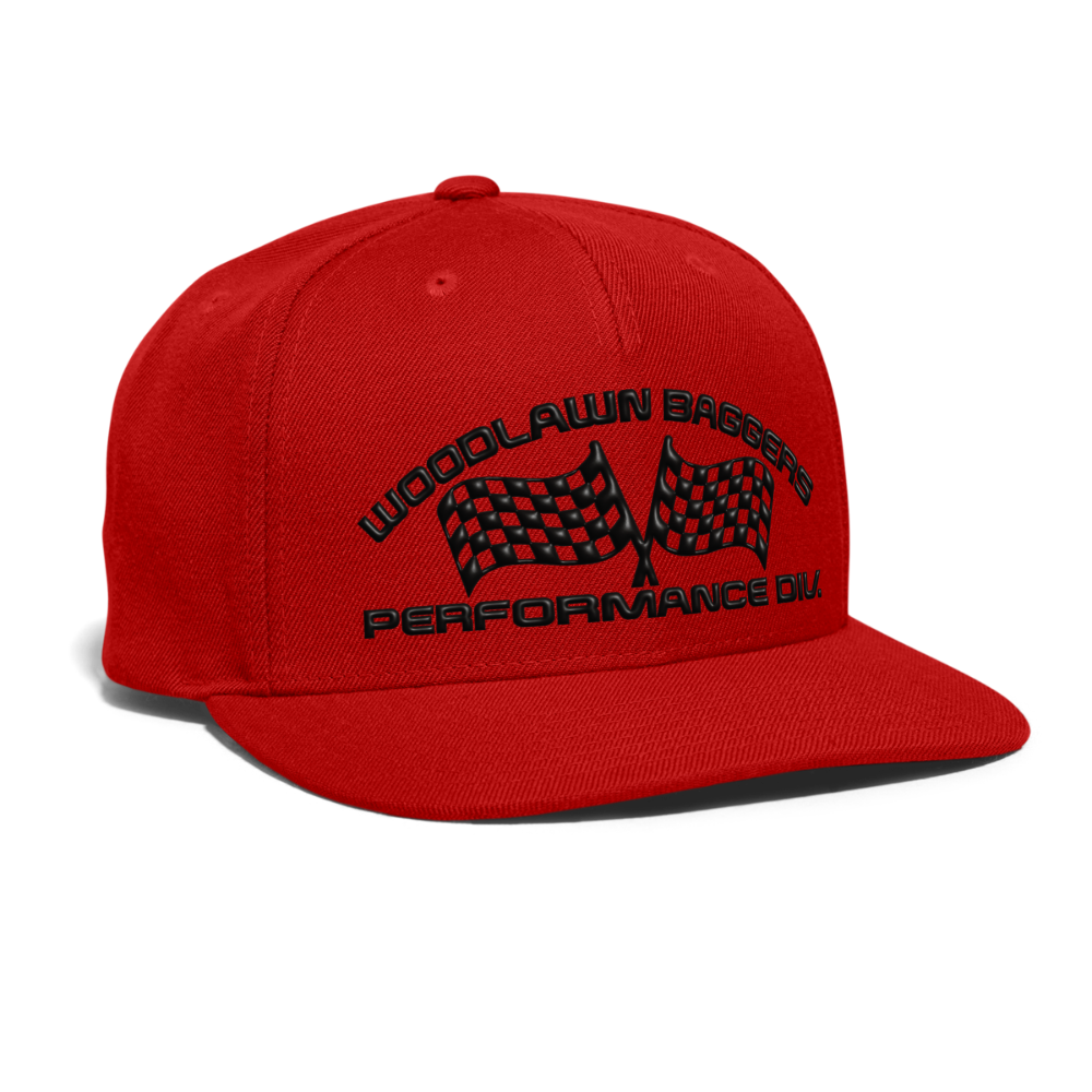 WBPD snapback - black logo - red