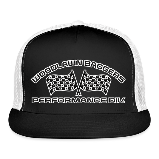 WBPD Flat Bill - Black Logo - black/white