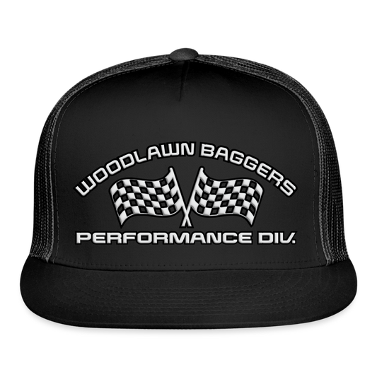 WBPD Flat Bill - White Logo - black/black