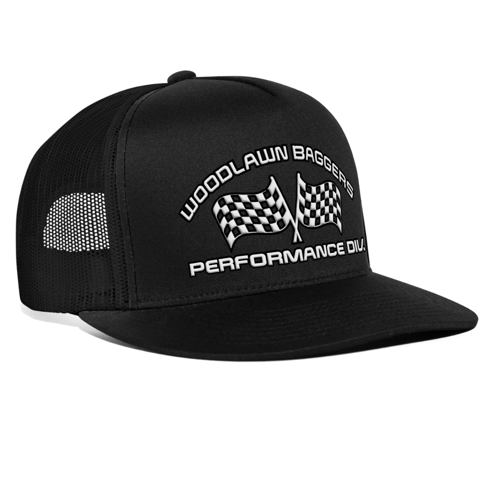 WBPD Flat Bill - White Logo - black/black