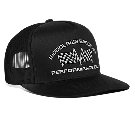 WBPD Flat Bill - White Logo - black/black