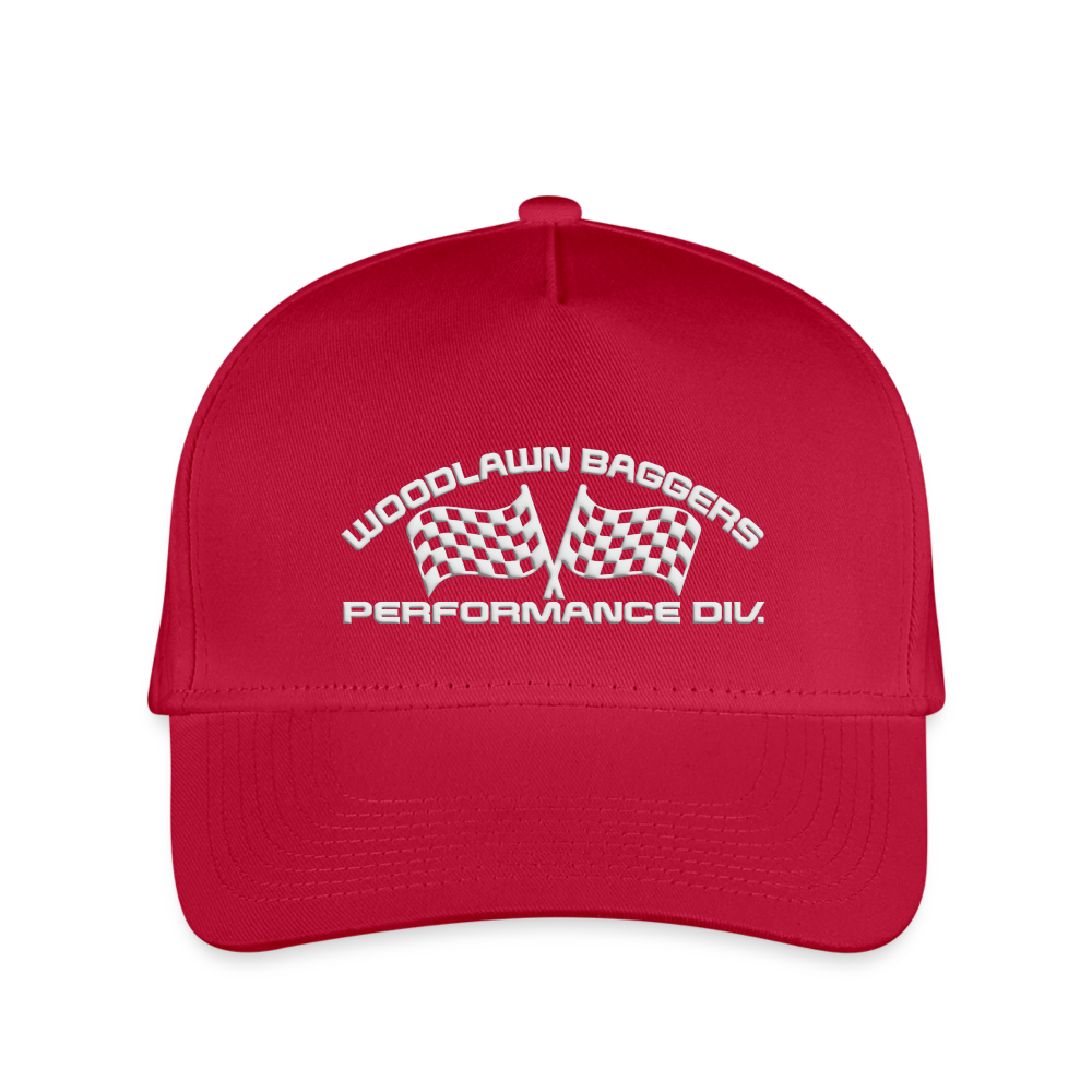 WBPD • Kid's Baseball Hat (white logo) - red
