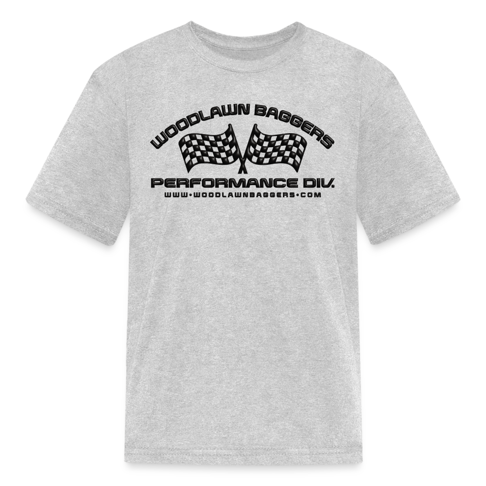 WBPD • Kids' Flag T-Shirt (black logo) - heather gray