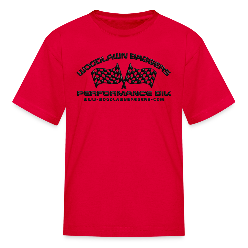 WBPD • Kids' Flag T-Shirt (black logo) - red