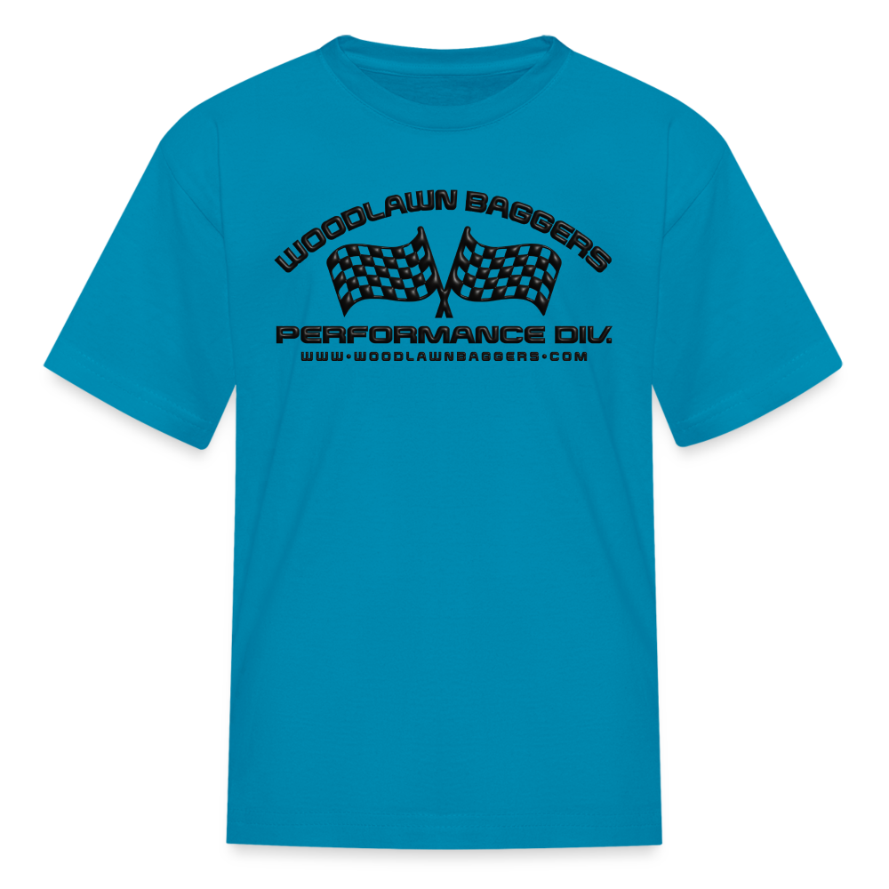 WBPD • Kids' Flag T-Shirt (black logo) - turquoise
