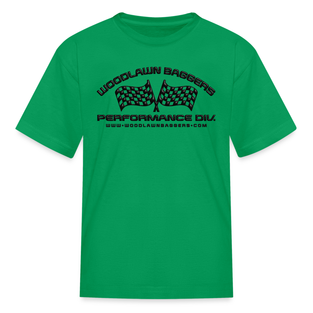 WBPD • Kids' Flag T-Shirt (black logo) - kelly green