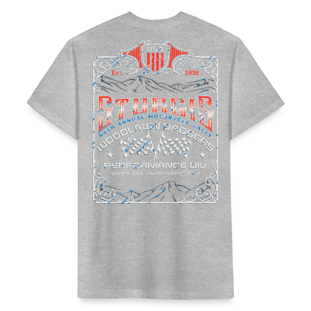 WBPD • Sturgis 2024 (Red White & Blue) - heather gray