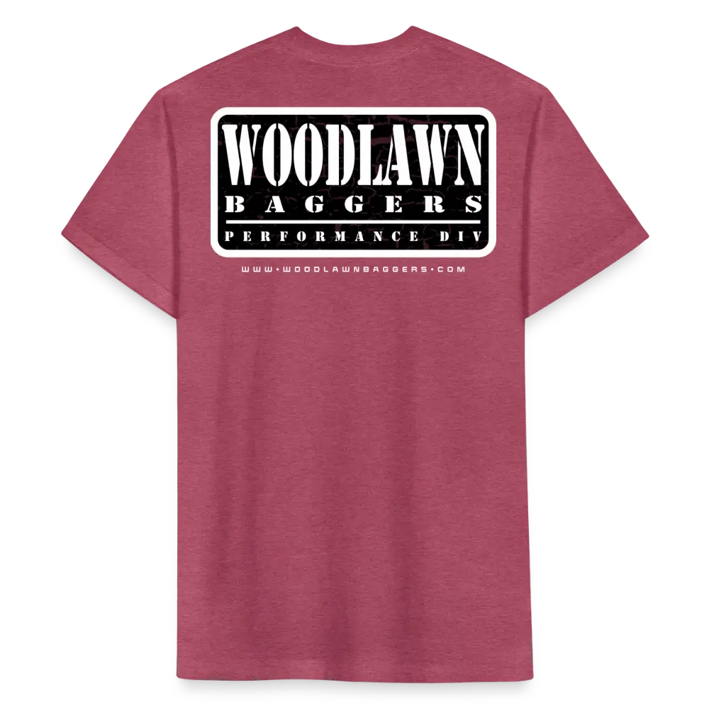 Woodlawn Patch T-Shirt - White w/black background