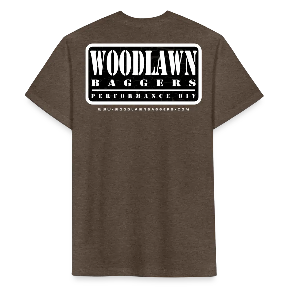 Woodlawn Patch T-Shirt - White w/black background