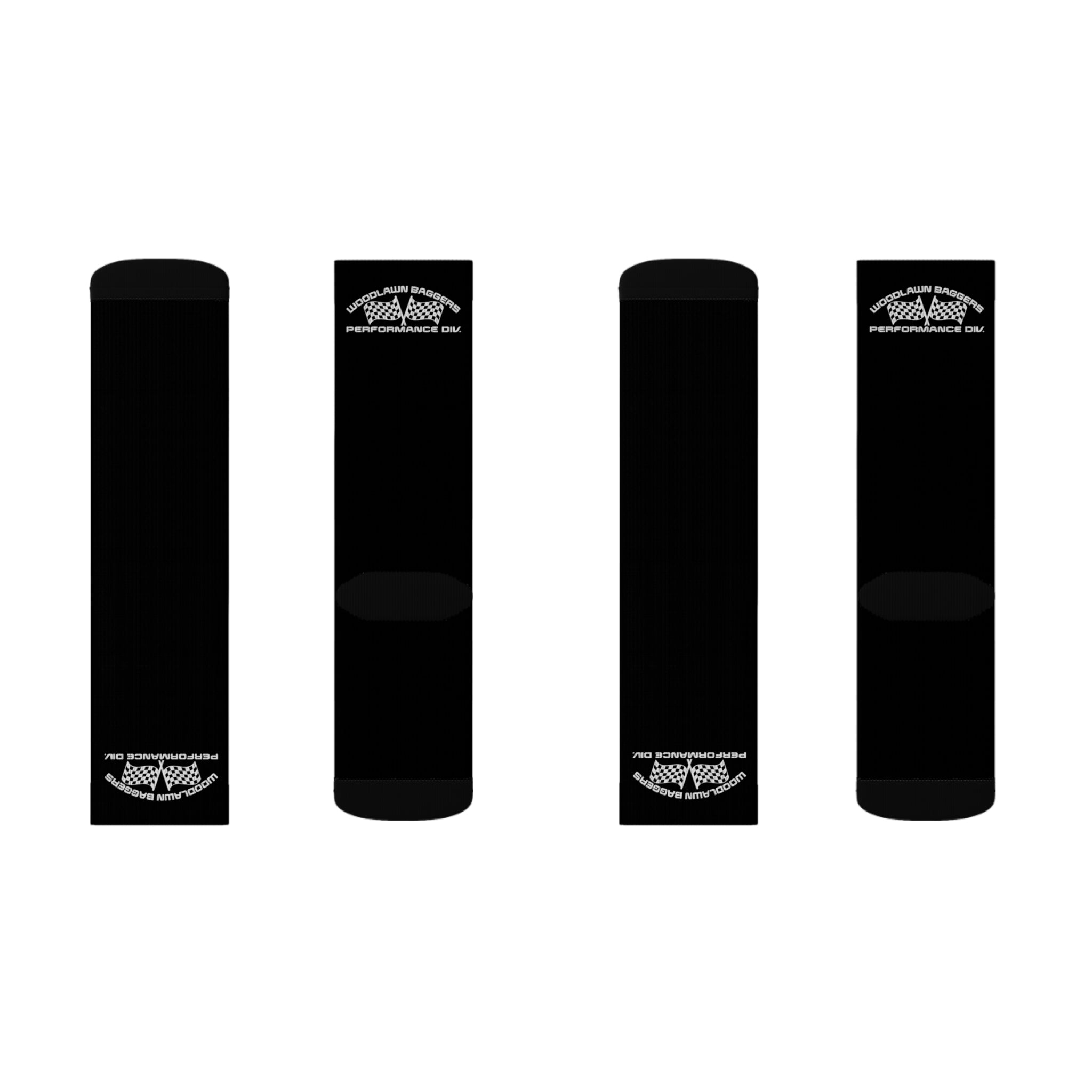 woodlawn logo sock (front and back)