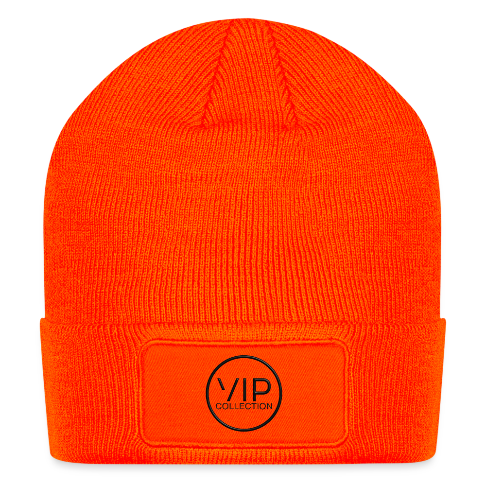 VIP Black Label Patch Beanie - neon orange