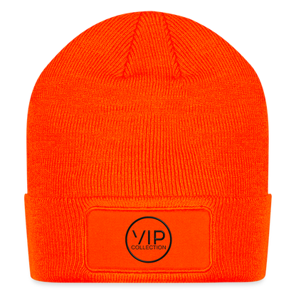 VIP Black Label Patch Beanie - neon orange