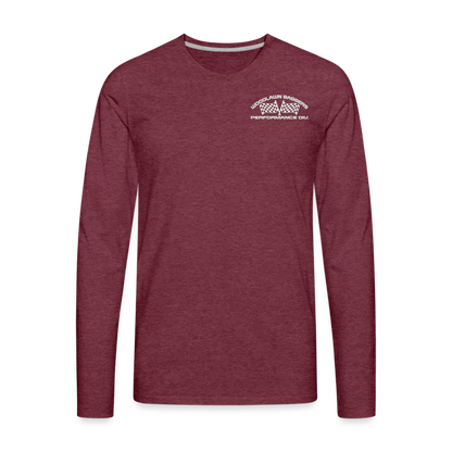 Woodlawn White Label Long Sleeve T-Shirt - heather burgundy