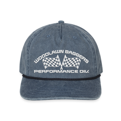 Woodlawn White Label Vintage Washed Rope Hat - washed navy