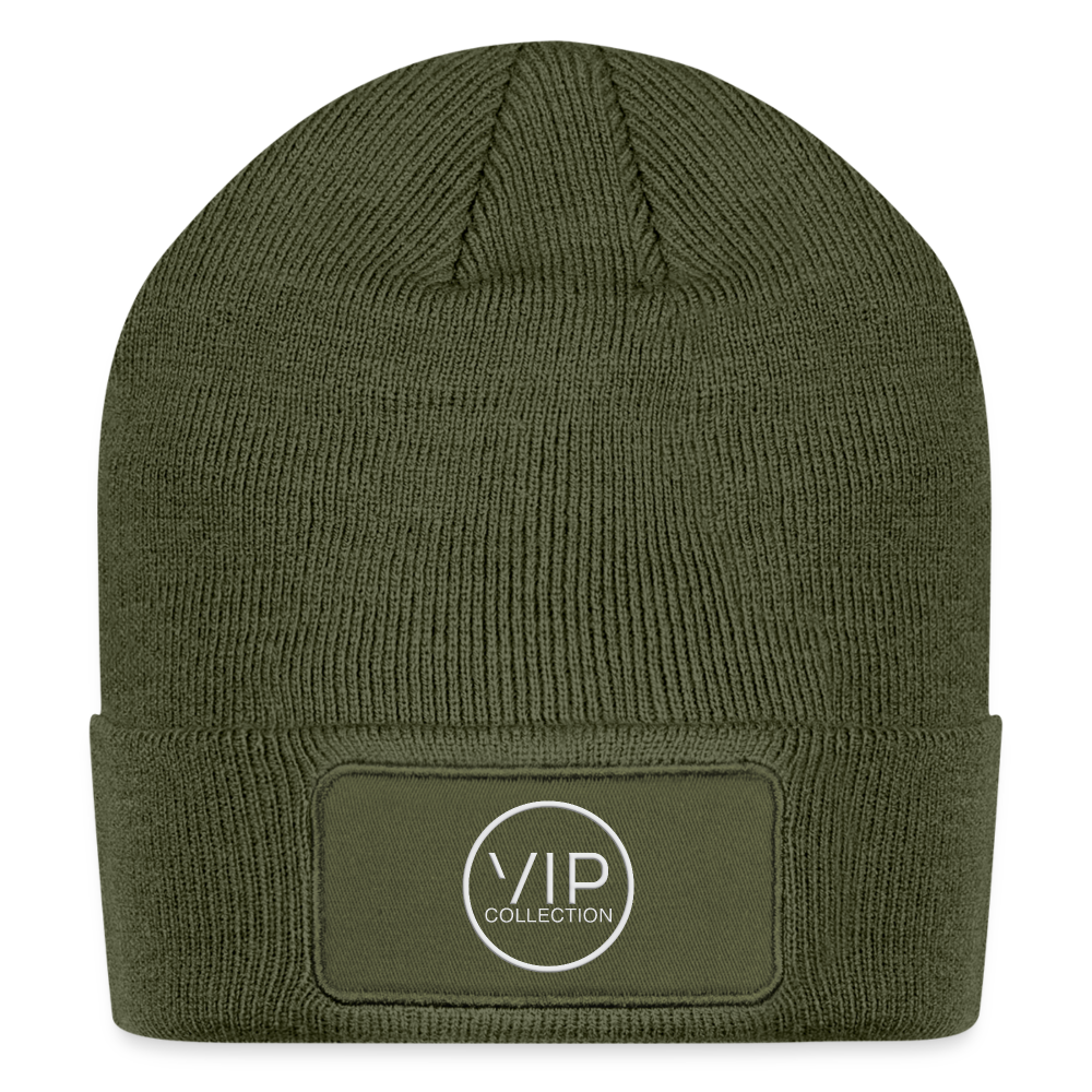 VIP White Label Patch Beanie - olive