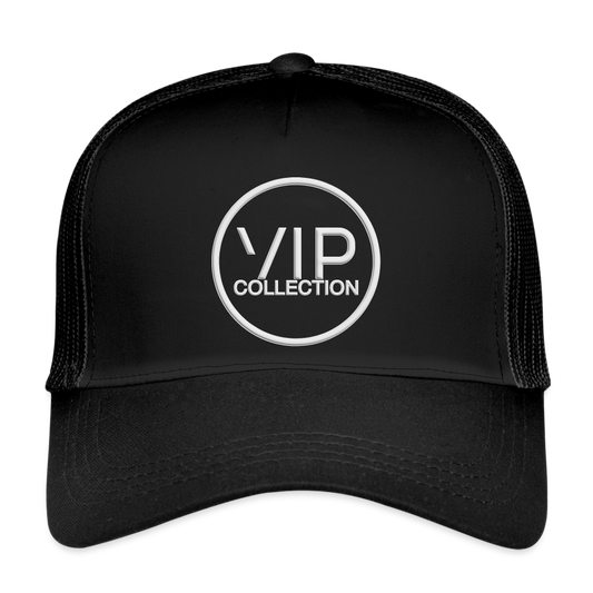 VIP White Label Trucker Hat - black/black