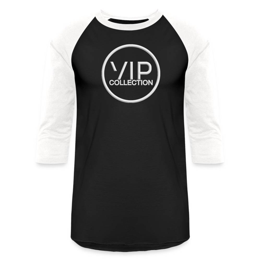 VIP White Label 3/4 Baseball T-Shirt - black/white