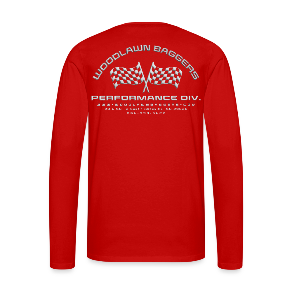 Woodlawn White Label Long Sleeve T-Shirt - red