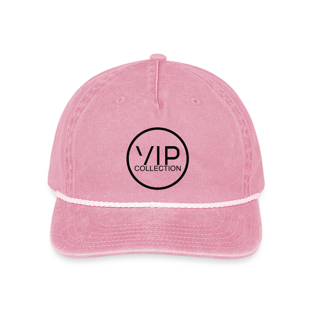VIP Black Label Vintage Washed Rope Hat - washed pink