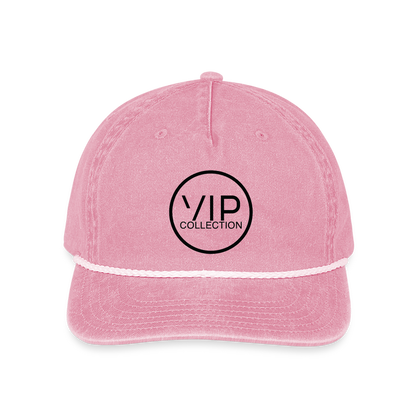 VIP Black Label Vintage Washed Rope Hat - washed pink