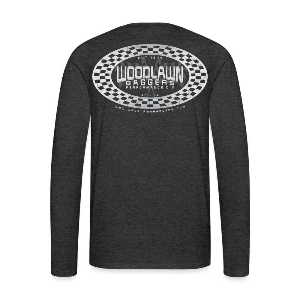 Woodlawn White Label Oval Long Sleeve T-Shirt - charcoal grey