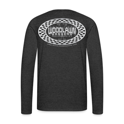 Woodlawn White Label Oval Long Sleeve T-Shirt - charcoal grey