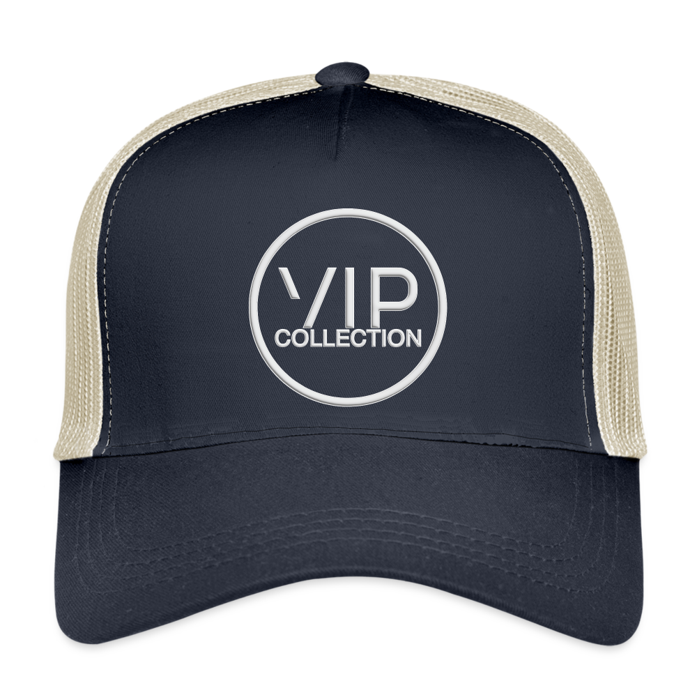 VIP White Label Trucker Hat - pacific/oyster