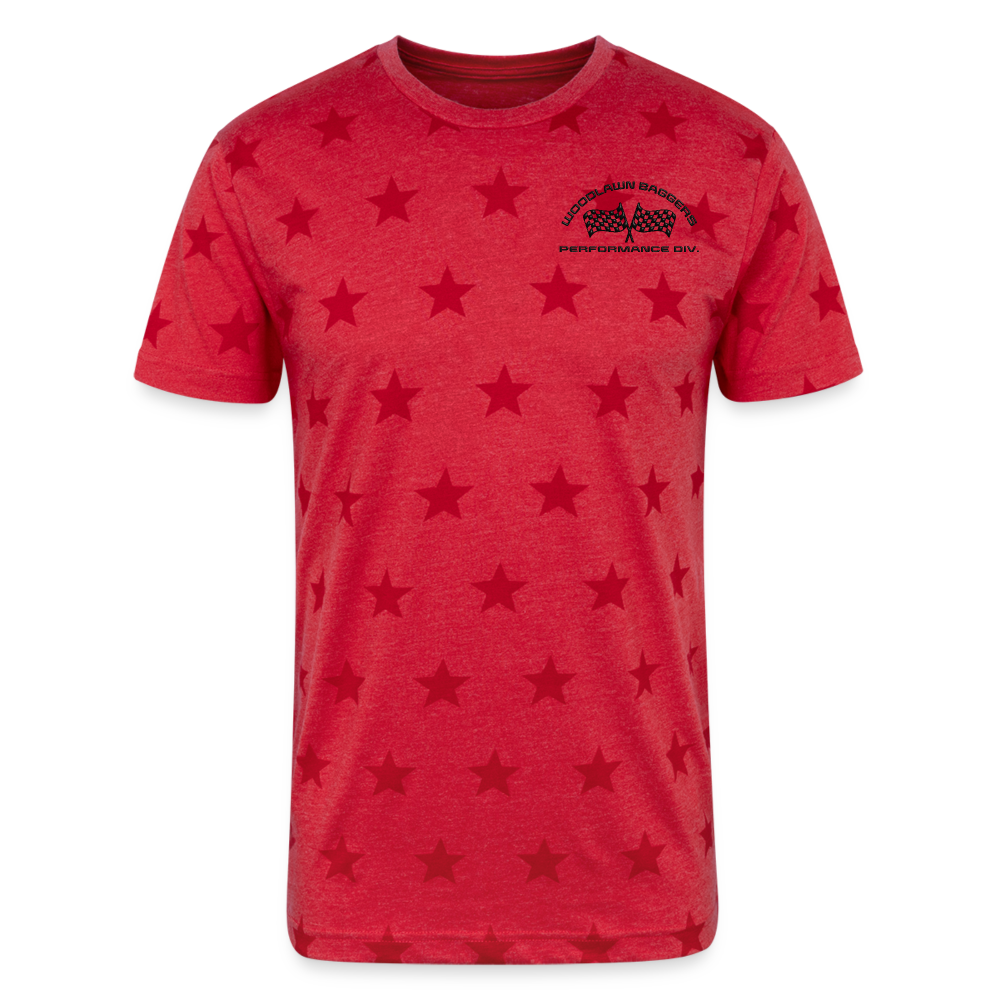 Woodlawn Black Label Star Shirt - red star