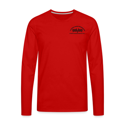 Woodlawn Black Label Long Sleep T-Shirt - red