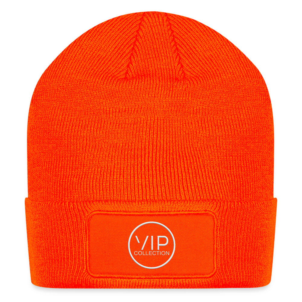 VIP White Label Patch Beanie - neon orange