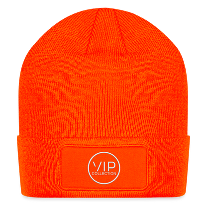 VIP White Label Patch Beanie - neon orange