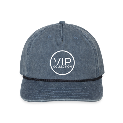 VIP White Label Vintage Washed Rope Hat - washed navy
