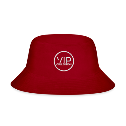 VIP White Label Bucket Hat - red