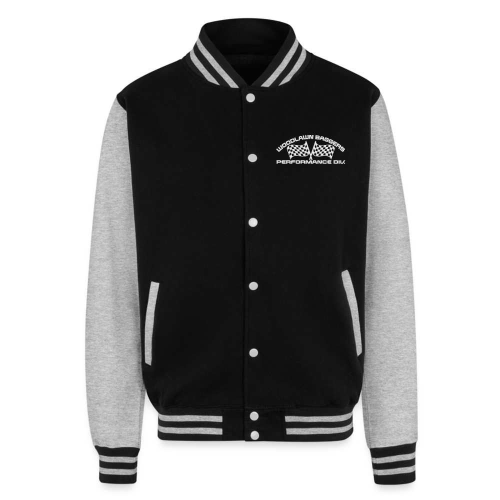 Woodlawn White Label Letterman Jacket - black/heather grey