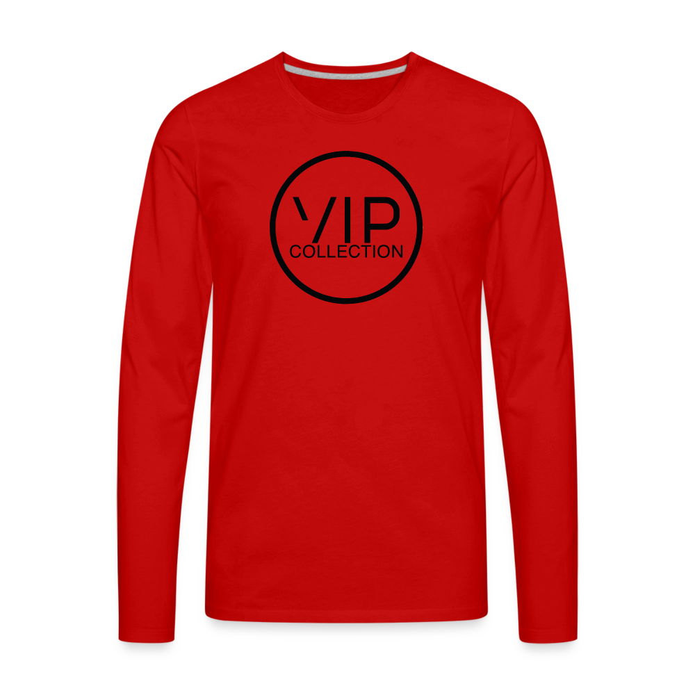 VIP Black Label Long Sleeve T-Shirt - red