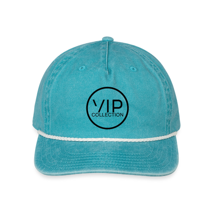 VIP Black Label Vintage Washed Rope Hat - faded turquoise
