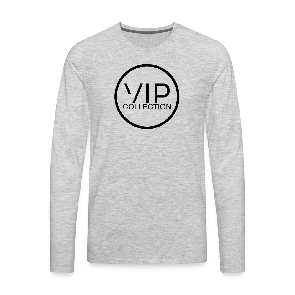 VIP Black Label Long Sleeve T-Shirt - heather gray