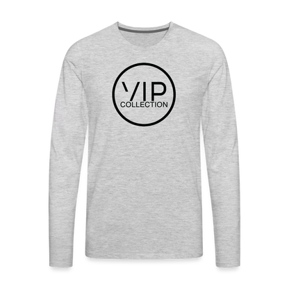 VIP Black Label Long Sleeve T-Shirt - heather gray